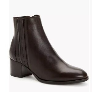 Aquatalia Leather Weatherproof Booties Boots
